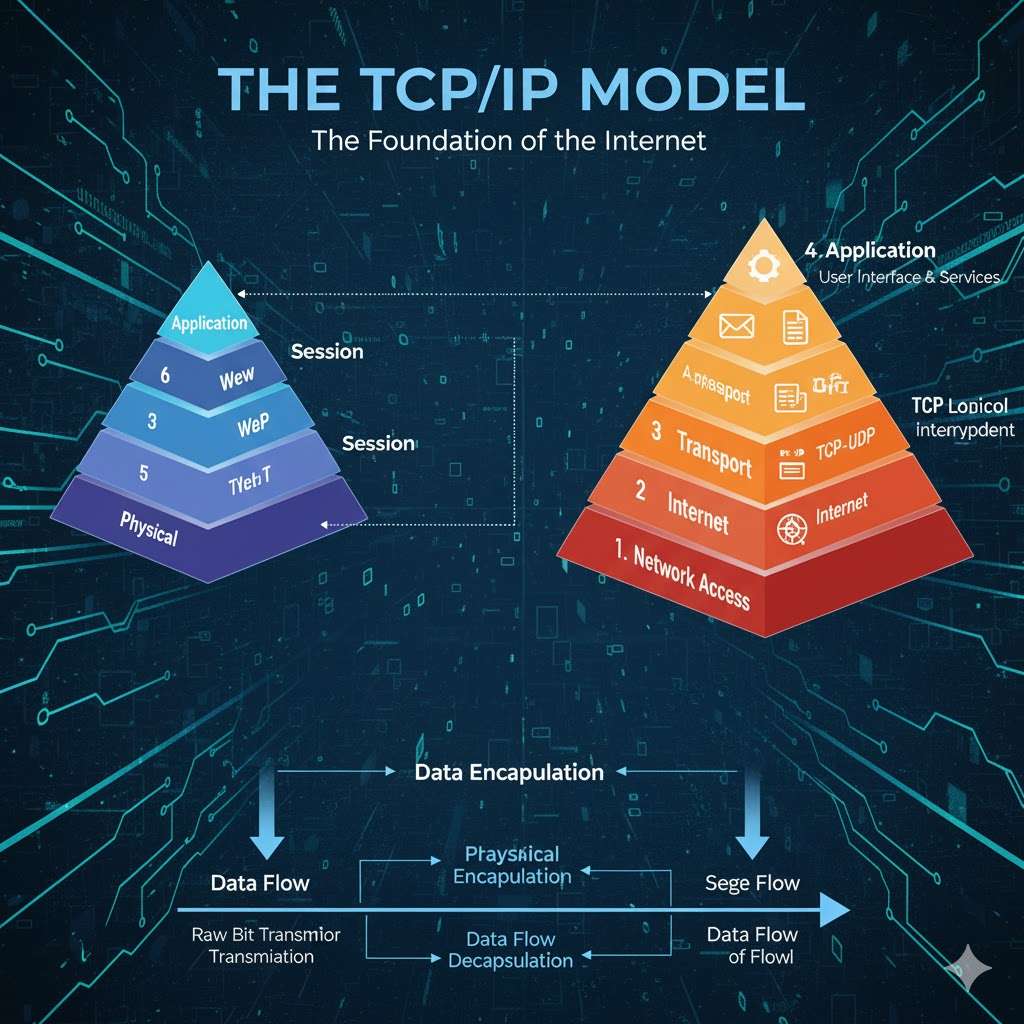 Similarities and Differences Between OSI and TCP/IP Models